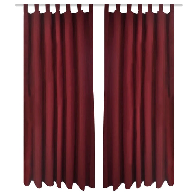 Tende Micro-Raso BordÃƒÂ² 2 pezzi con Occhielli 140 x 245 cm