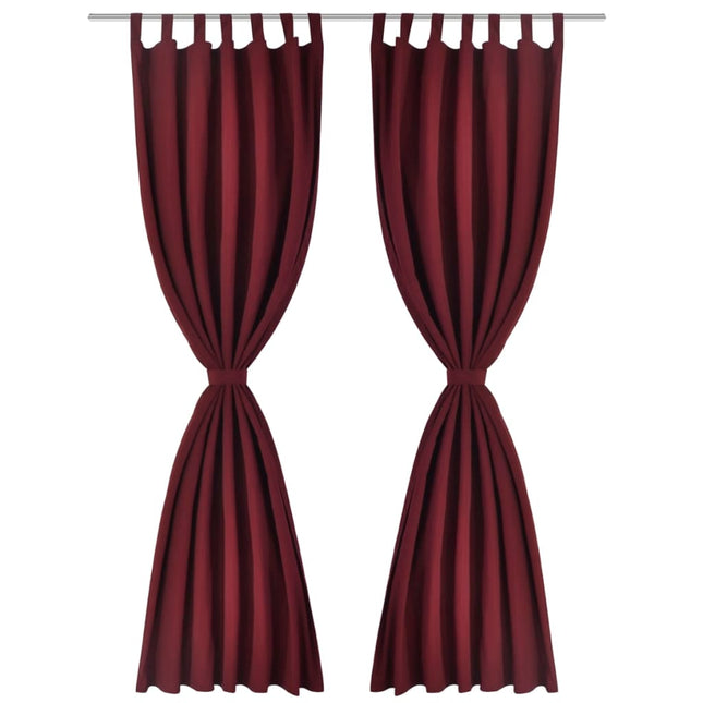 Tende Micro-Raso BordÃƒÂ² 2 pezzi con Occhielli 140 x 245 cm