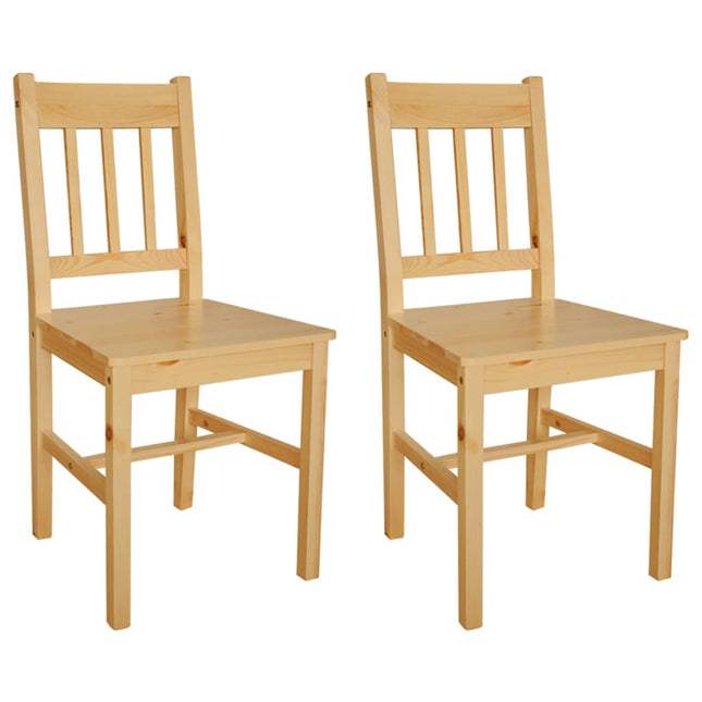 Sedie da Pranzo 2 pz in Legno di Pino