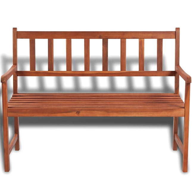 Panca da Giardino 120 cm in Legno Massello di Acacia