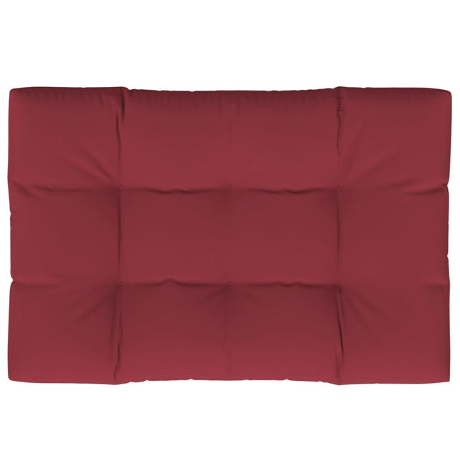 Cuscino per Pallet 120 x 80 x 12 cm Rosso Vino in Tessuto