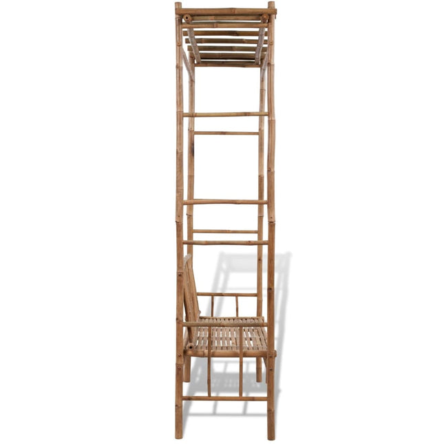 Panca da Giardino con Pergolato 130 cm in BambÃ¹