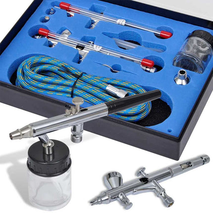 Set Aerografo con 2 Spruzzatori