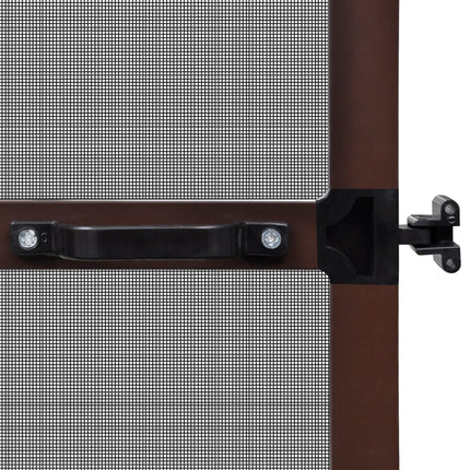 Zanzariera con Cardini per Porte Marrone 100 x 215 cm