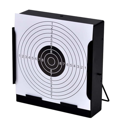 Supporto Tiro al Bersaglio Quadrato 14 cm + 100 Bersagli Carta