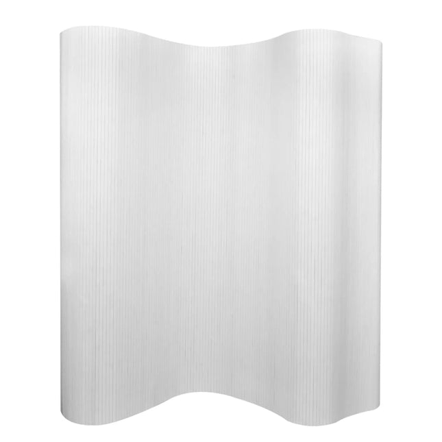 Pannello Divisore per la Stanza in BambÃƒÂ¹ Bianco 250x165 cm