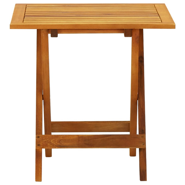 Tavolo da Bistrot 46x46x47 cm in Legno Massello di Acacia
