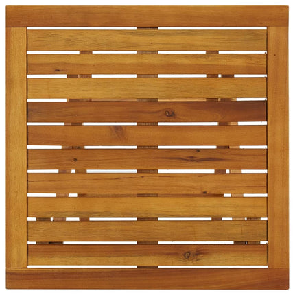 Tavolo da Bistrot 46x46x47 cm in Legno Massello di Acacia