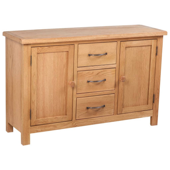 Credenza con 3 Cassetti 110x33,5x70 cm in Massello di Rovere
