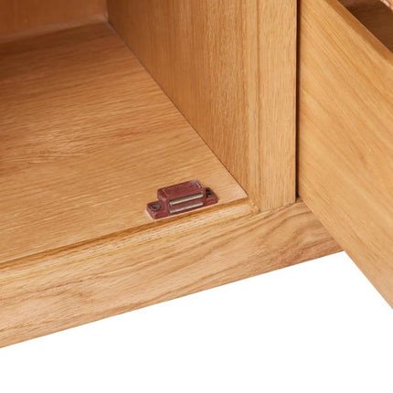 Credenza con 3 Cassetti 110x33,5x70 cm in Massello di Rovere