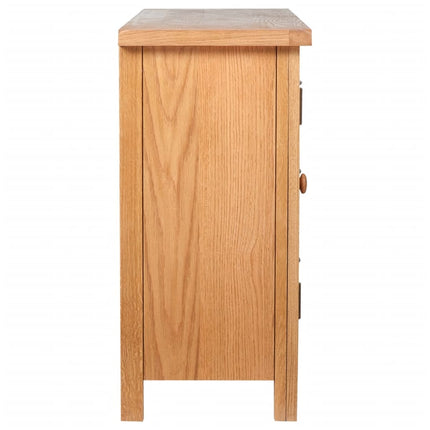 Credenza con 3 Cassetti 110x33,5x70 cm in Massello di Rovere
