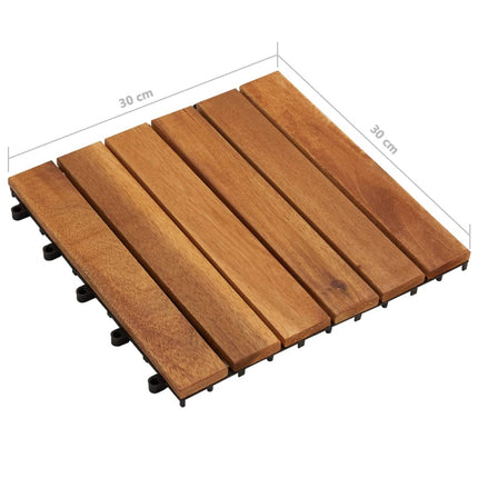 Listelli Pavimentazione Design Verticale 30x30cm Acacia 30 pz