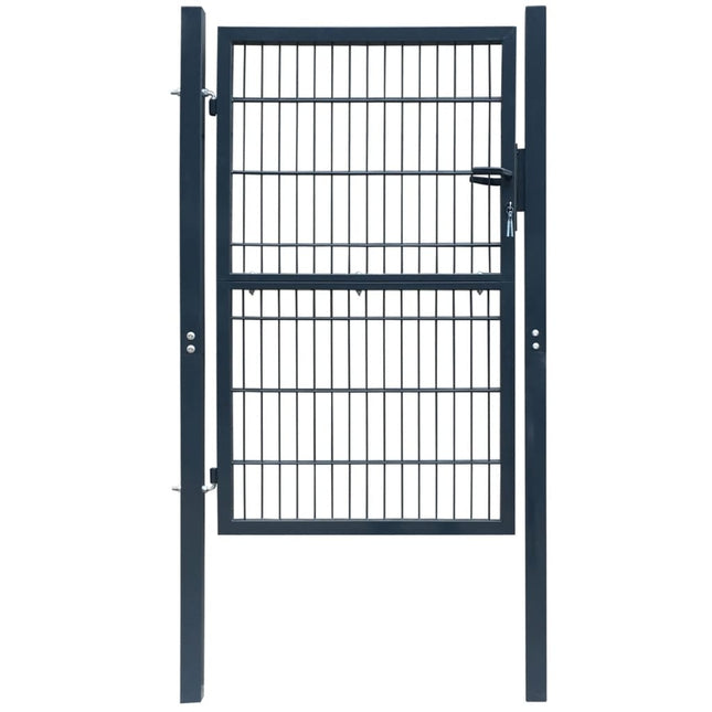 Cancello per Recinzione 2D (Singolo) Grigio Antracite 106x230cm