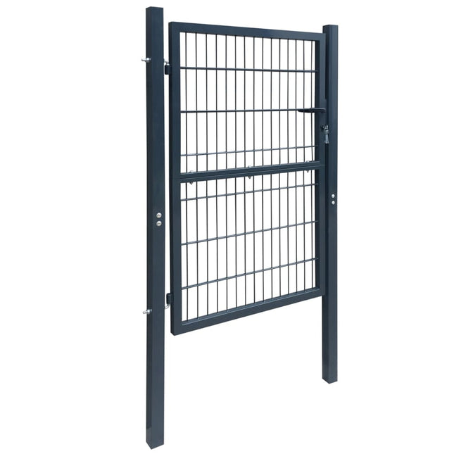 Cancello per Recinzione 2D (Singolo) Grigio Antracite 106x230cm
