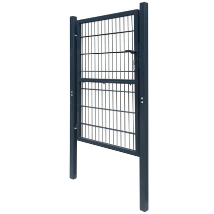 Cancello per Recinzione 2D (Singolo) Grigio Antracite 106x230cm