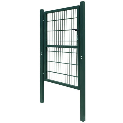 Cancello da Giardino 2D (Singolo) Verde 106 x 190 cm