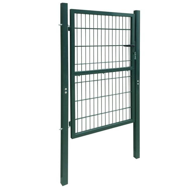 Cancello da Giardino 2D (Singolo) Verde 106 x 210 cm