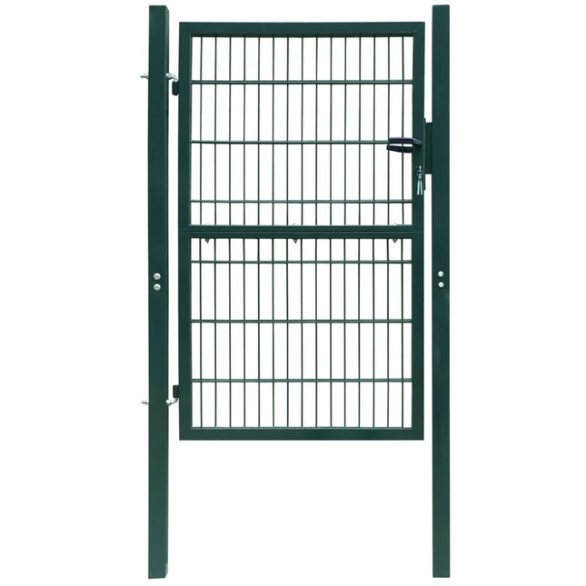 Cancello da Giardino 2D (Singolo) Verde 106 x 230 cm