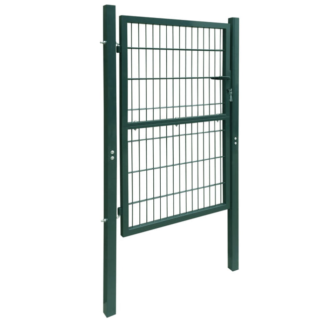 Cancello da Giardino 2D (Singolo) Verde 106 x 230 cm