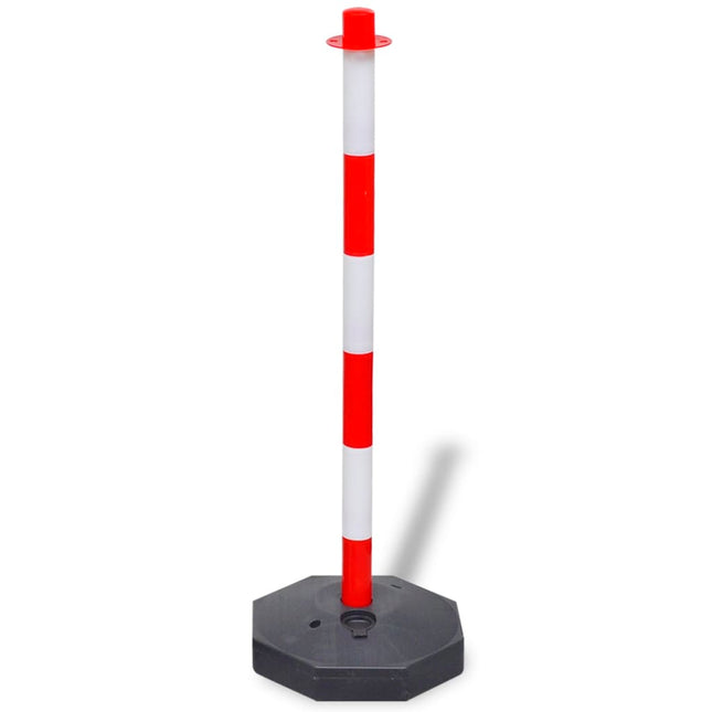 Set Stradale con Pali e Catena in Plastica 10 m