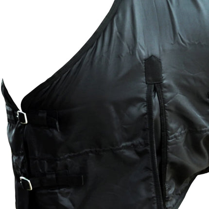 Coperta in Pile a Doppio Strato 135 cm Nero
