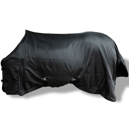 Coperta in Pile a Doppio Strato 145 cm Nero