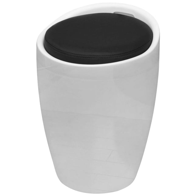 Sgabello Bianco e Nero in Similpelle