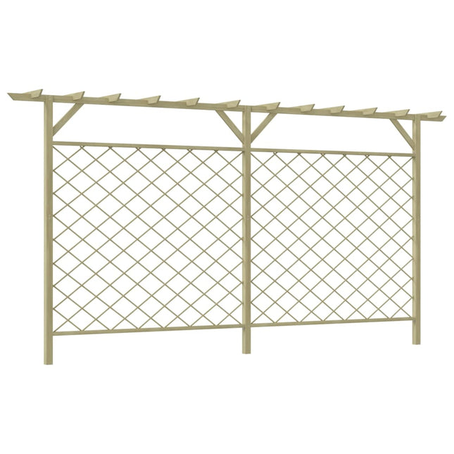 Recinzione di Lattice con Pergolato per Giardino in Legno