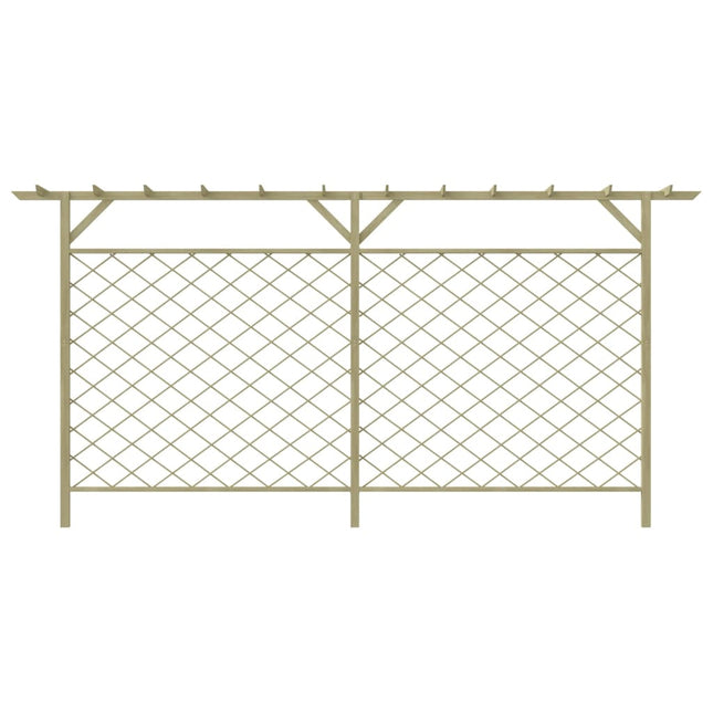 Recinzione di Lattice con Pergolato per Giardino in Legno