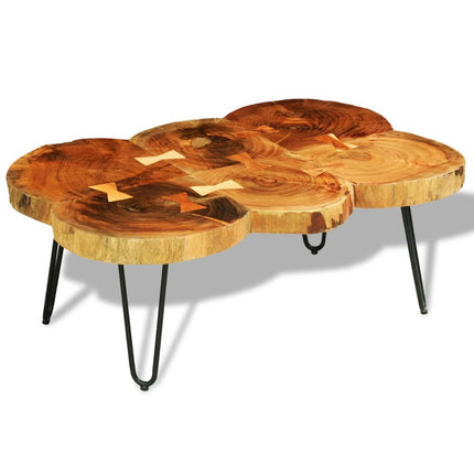 Tavolino da CaffÃ¨ 35 cm 6 Tronchi in Legno Massello di Sheesham