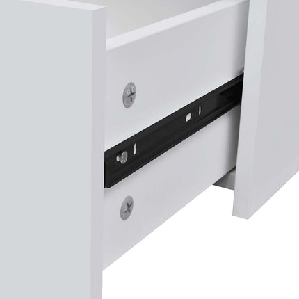 Credenza con 4 Cassetti 60x30,5x71 cm Bianca