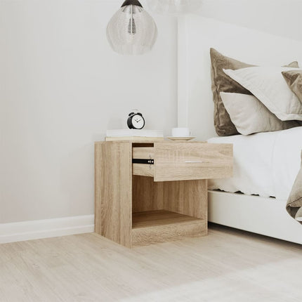 Comodini 2 pz con Cassetto Colore Rovere