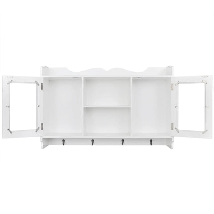 Mobile Pensile in MDF Porta DVD/Libri/Bicchieri