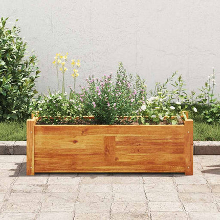 Letto Rialzato da Giardino in Legno di Acacia 76x27,6x25 cm