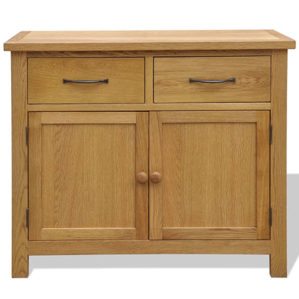 Credenza 90x33,5x83 cm in Legno Massello di Rovere