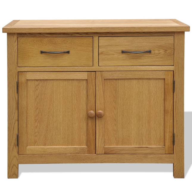 Credenza 90x33,5x83 cm in Legno Massello di Rovere