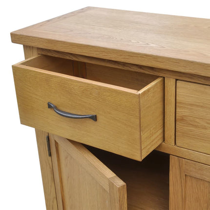 Credenza 90x33,5x83 cm in Legno Massello di Rovere