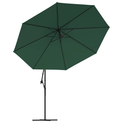 Ombrellone a Sbalzo da Giardino 3,5 m Verde
