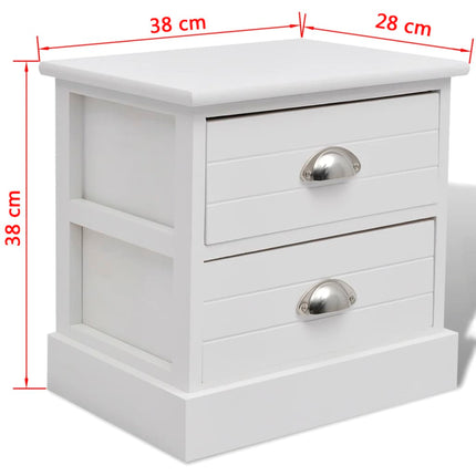 Comodino In Stile Francese Bianco
