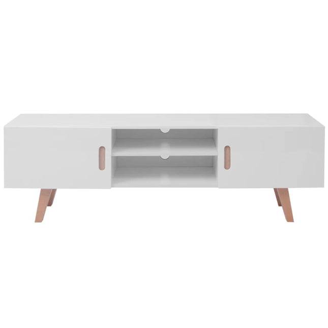 Mobile Porta TV in MDF 150x35x48,5 cm Bianco Lucido