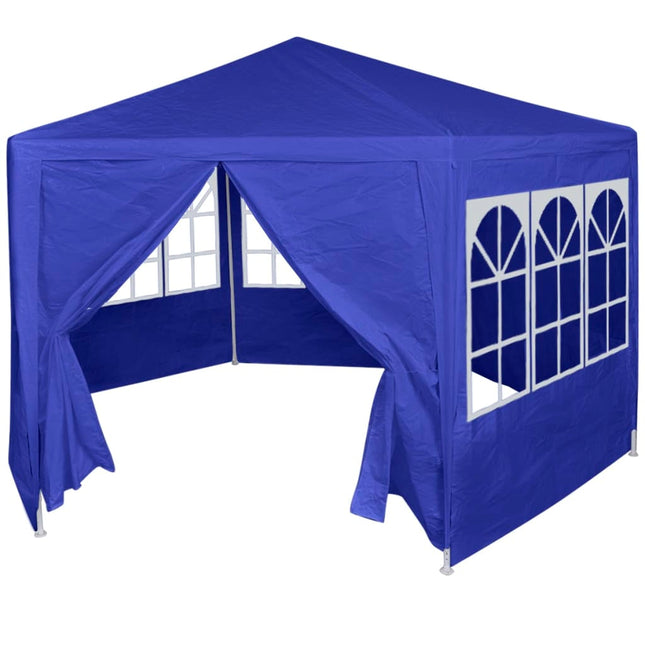 Tendone con 6 Pareti Laterali Blu 2x2 m