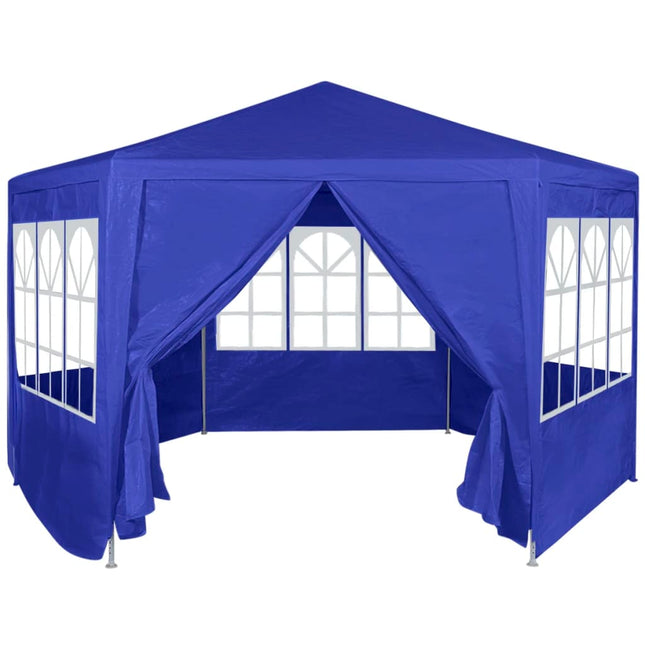 Tendone con 6 Pareti Laterali Blu 2x2 m