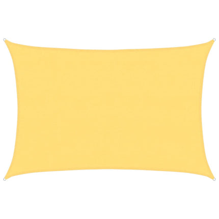 Parasole a Vela HDPE Rettangolare 4x6 m Beige