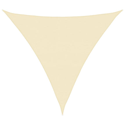 Parasole a Vela HDPE Triangolare 5x5x5 m Crema