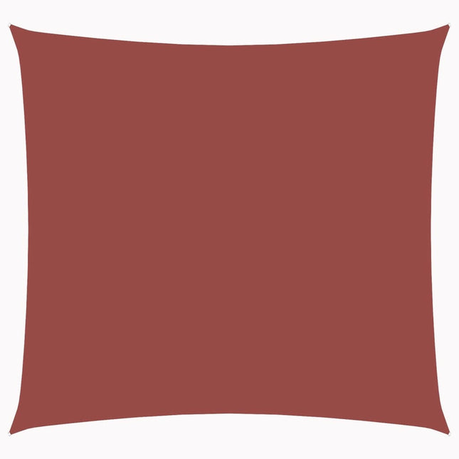 42307 Sunshade Sail Oxford Fabric Square 3,6x3,6 m Terracotta