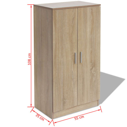 Scarpiera con 7 Mensole Colore Rovere