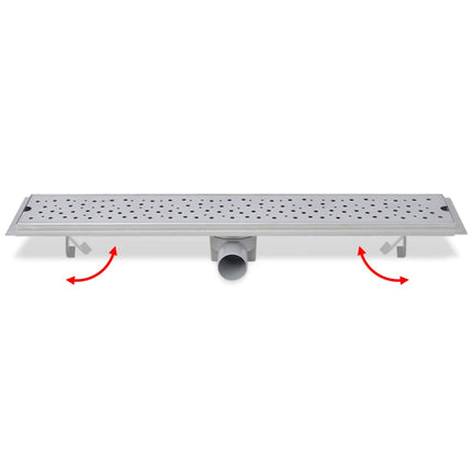 Canaletta di Drenaggio per Doccia Bolle 730x140 mm Acciaio Inox