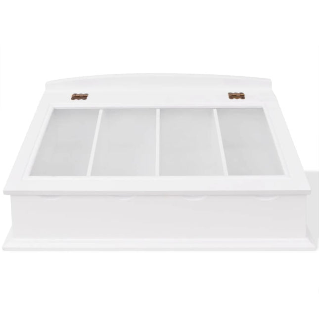 Portaposate in MDF Bianco in Stile Barocco