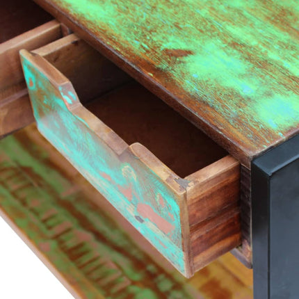 Credenza con 3 Cassetti in Legno Massello Anticato