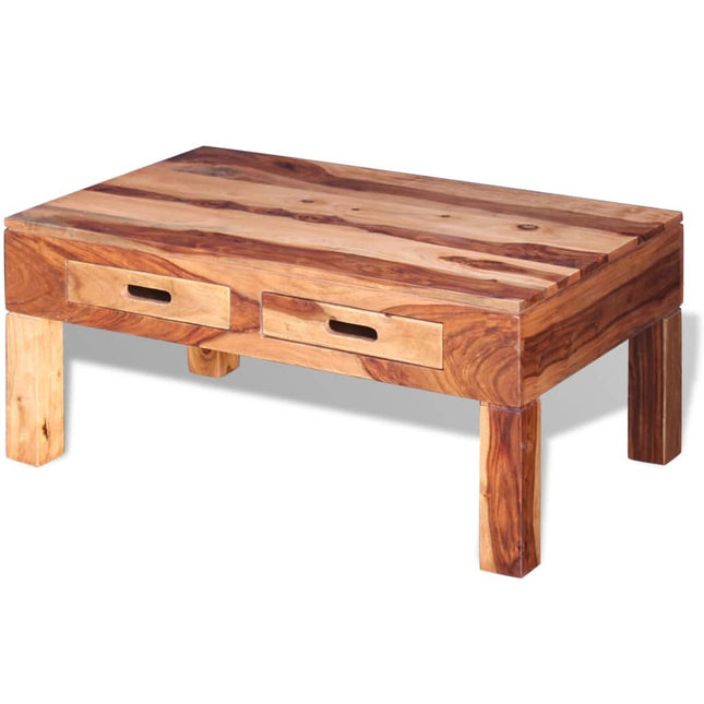 Tavolino da Salotto in Legno Massello di Sheesham